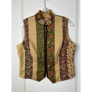 TAPP NY VINTAGE HOBO ZIP UP VEST SIZE LARGE